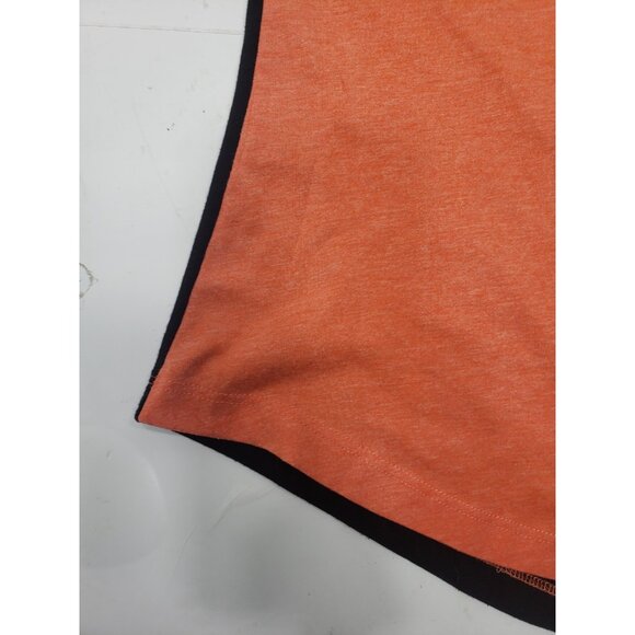 Harley Davidson Motorcycles Rhinestone Tank Top Black Orange Gray Size L - Picture 4 of 10